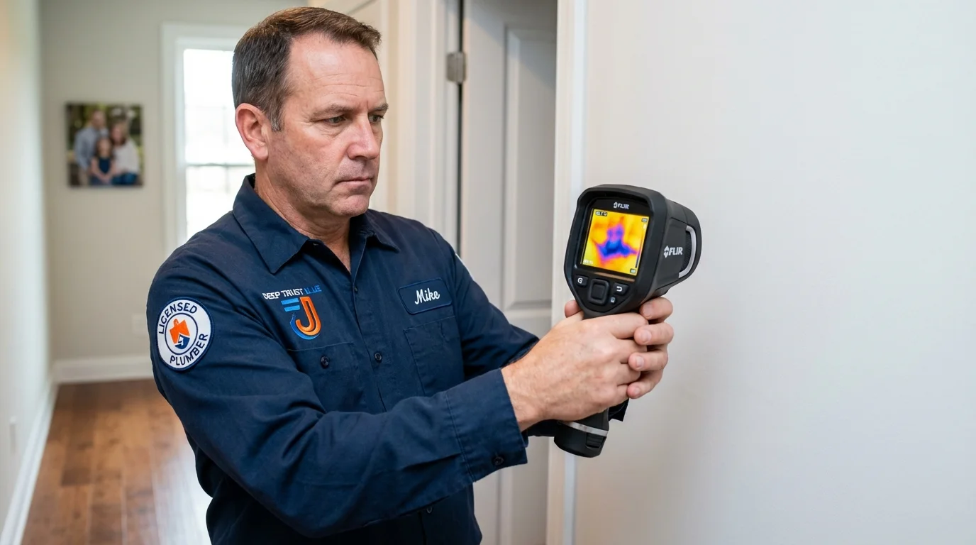 Thermal imaging leak detection by Johns Plumbing LLC in Boley